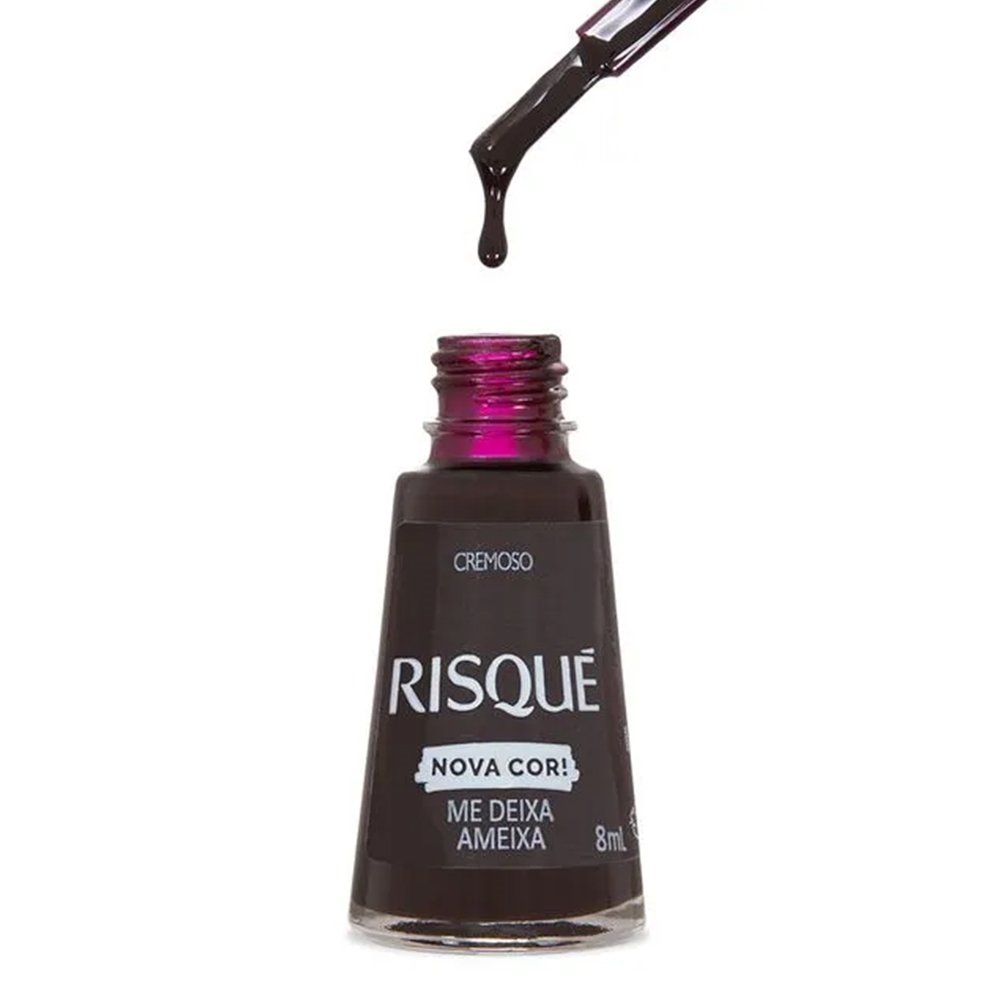 Esmalte Risqué Me Deixa Ameixa Cremoso Blister 8ml