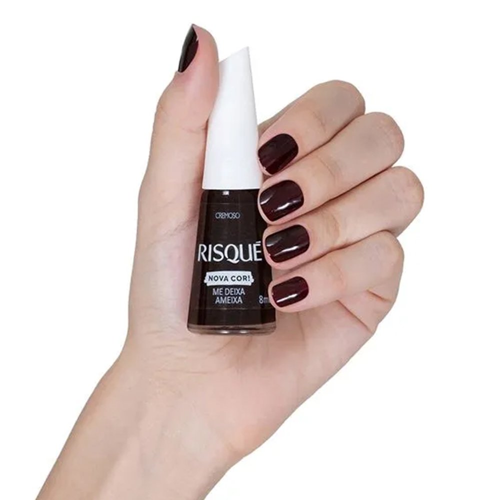 Esmalte Risqué Me Deixa Ameixa Cremoso Blister 8ml
