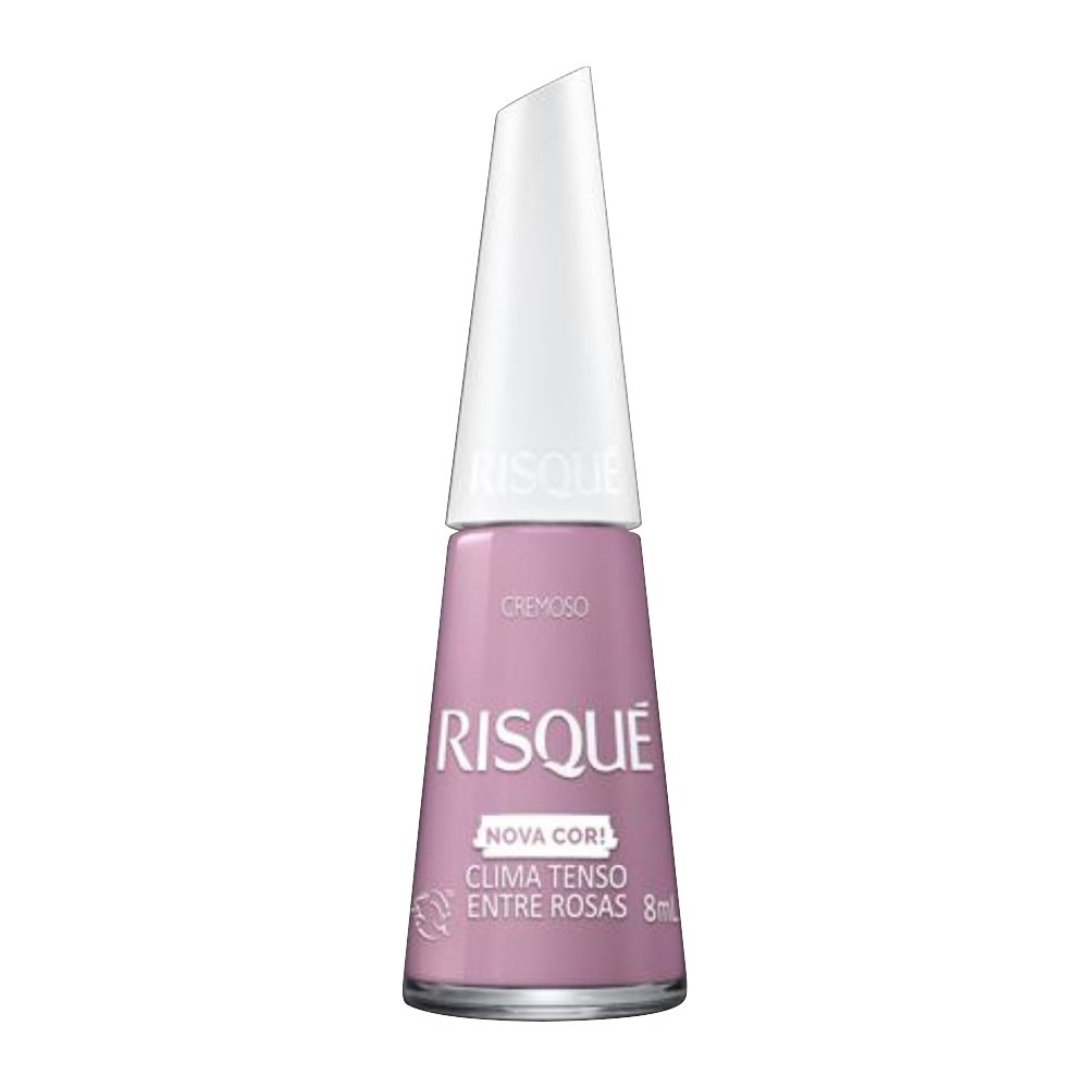 Esmalte Risqué Clima Tenso Entre Rosas Cremoso Blister 8ml