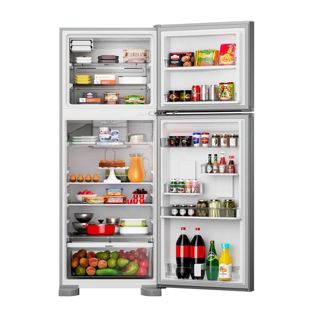 Geladeira/Refrigerador Brastemp 463 Litros BRM55FK - 2 Portas, Smart Cold, Frost Free, Inox, 220V