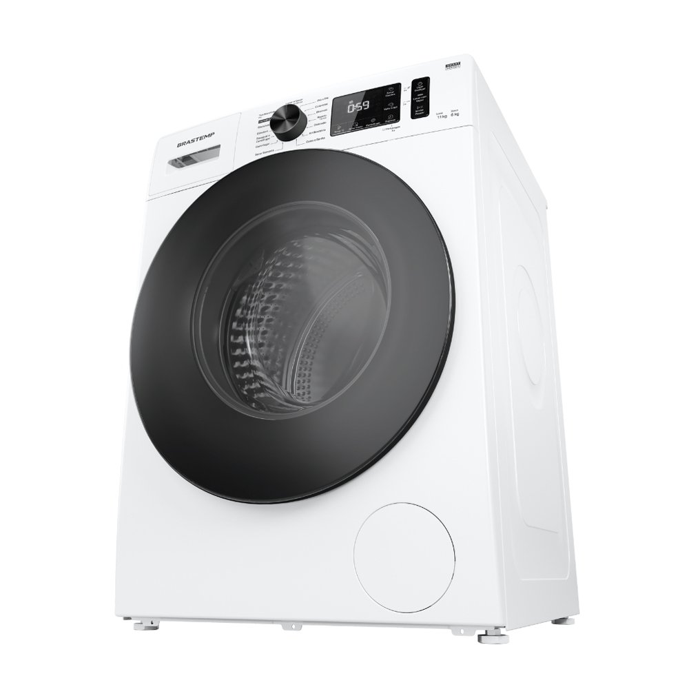 Lavadora e Secadora Brastemp 11Kg BNO11AB - 15 Ciclos, Branca, 110v