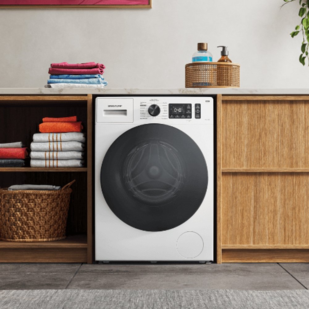 Lavadora e Secadora Brastemp 11Kg BNO11AB - 15 Ciclos, Branca, 110v