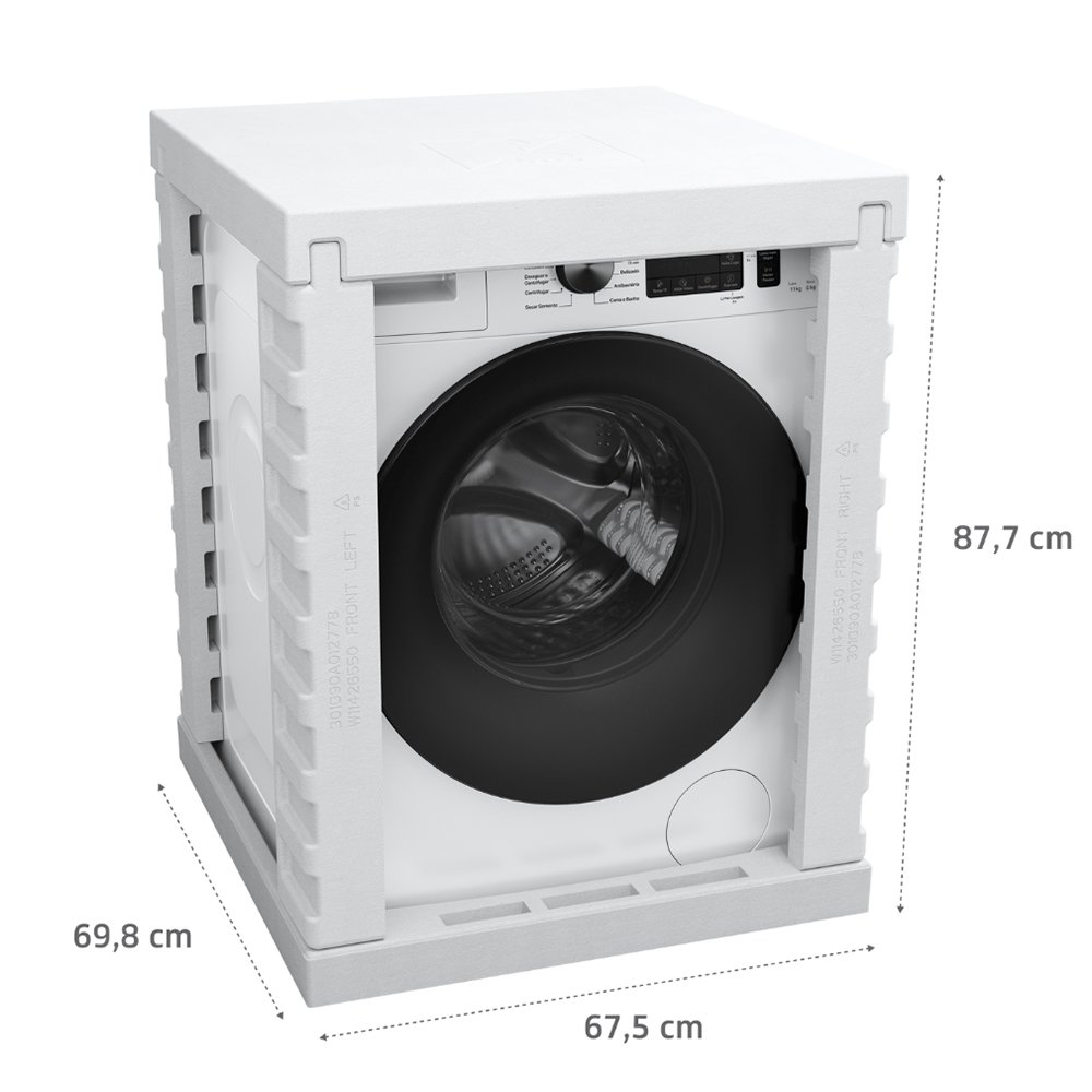 Lavadora e Secadora Brastemp 11Kg BNO11AB - 15 Ciclos, Branca, 110v