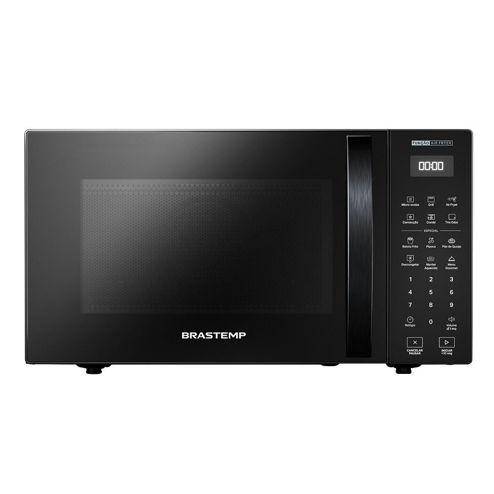 Micro-Ondas Brastemp 29 Litros BMC29AE - Função Air Fryer, 900W, Preto, 220V
