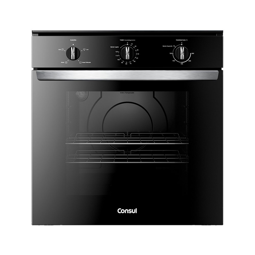 Forno Elétrico de Embutir Consul COB84BEANA 84 Litros - Preto, 110V