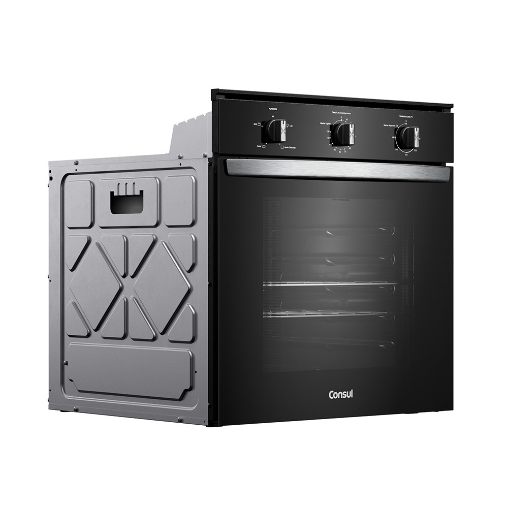Forno Elétrico de Embutir Consul COB84BEANA 84 Litros - Preto, 110V