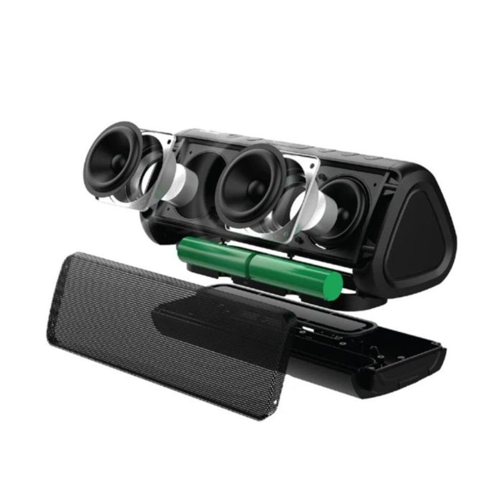 Caixa de Som Oontz Ultra Angle 3 Bluetooth 5.0 Portátil 14W à Prova d¿Água IPX7 ¿ Preta, Wireless, Som Estéreo Potente