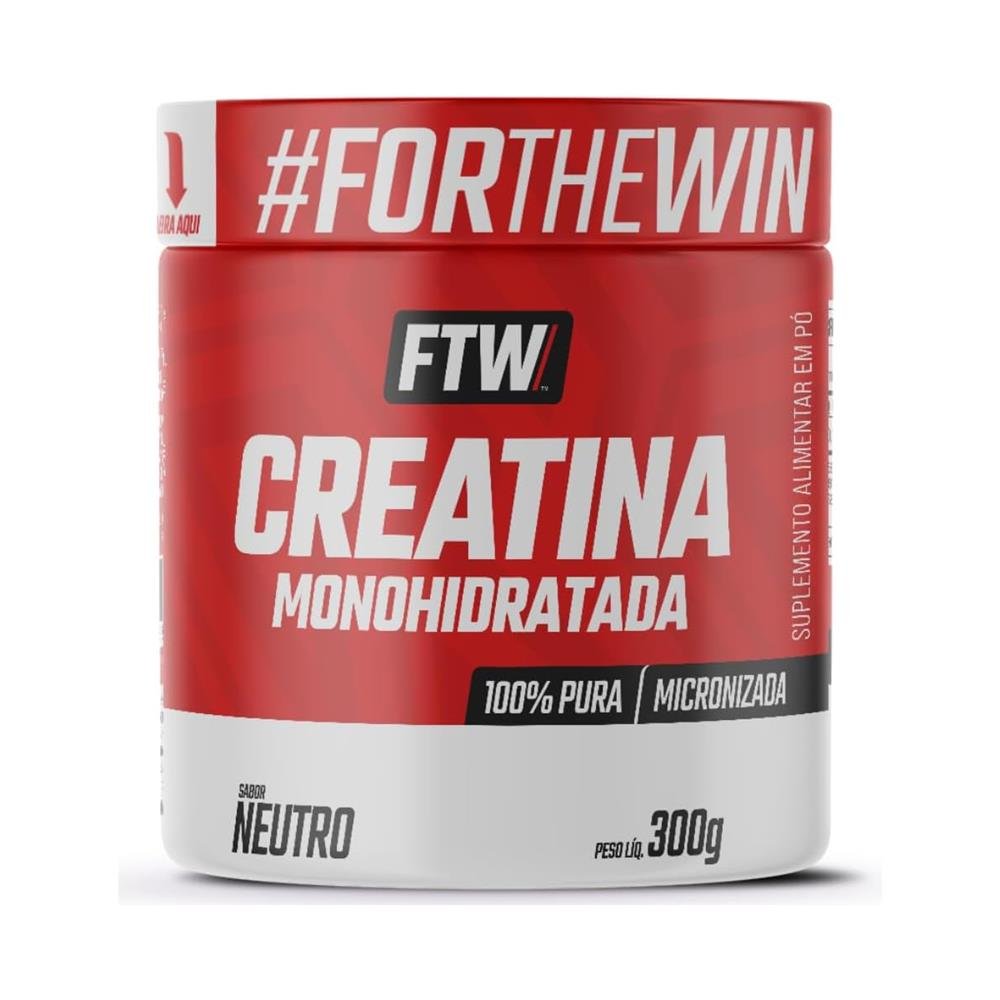 CREATINA MONOHIDRATADA 100% PURA MICRONIZADA 300G FTW