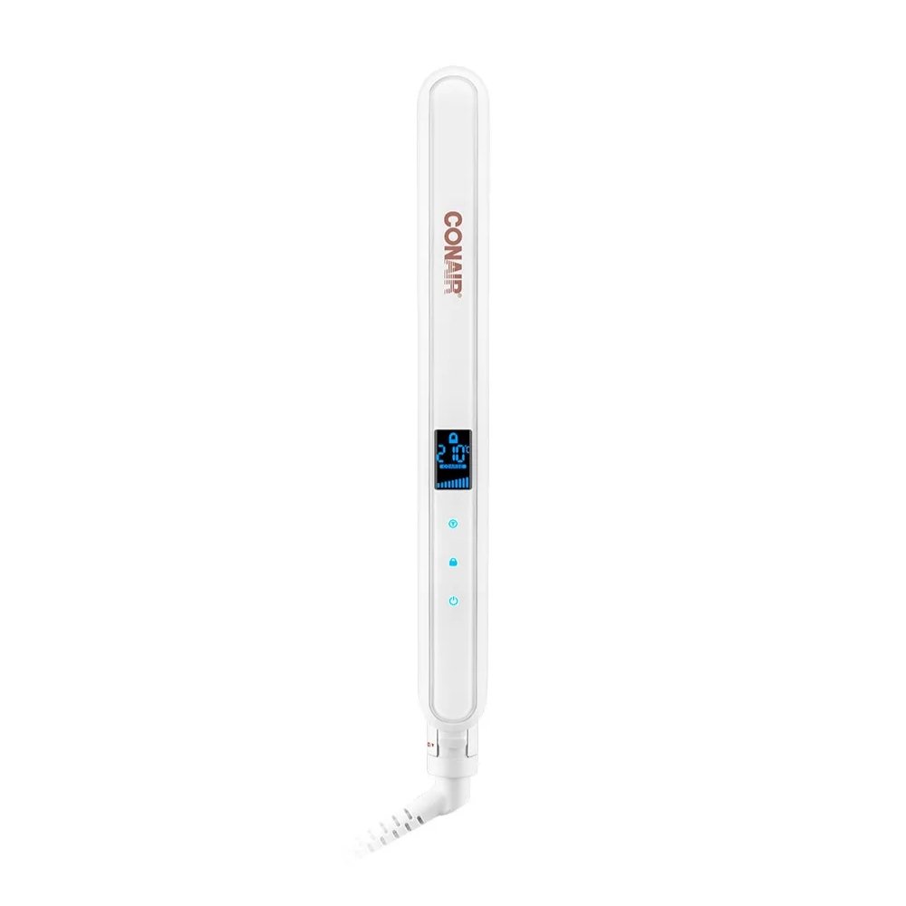 PRANCHA ALISADORA CONAIR DOUBLE CERAMIC CS224DBR BRANCO ROSÉ BIVOLT