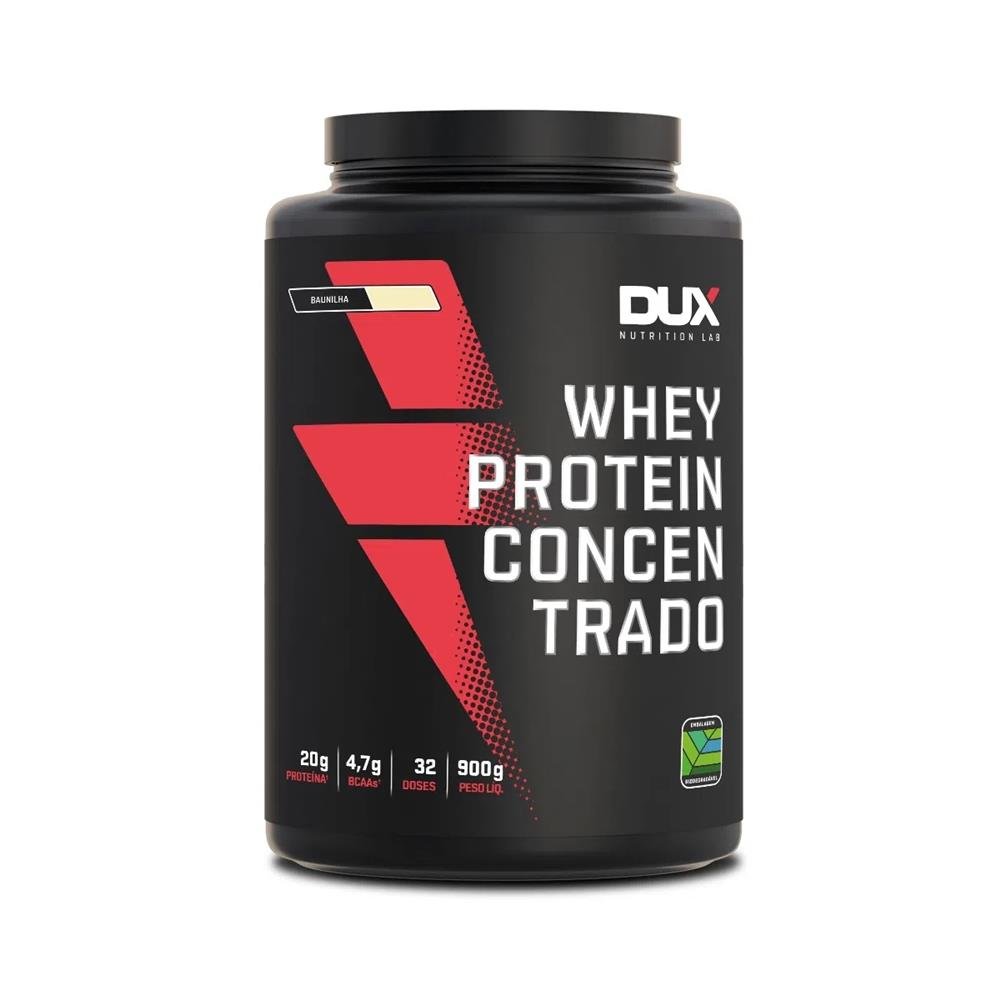 WHEY PROTEIN CONCENTRADO BAUNILHA 900G - DUX NUTRITION