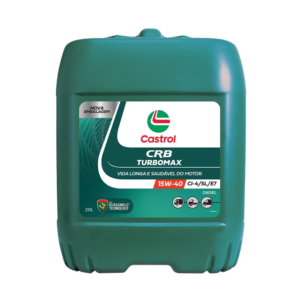 OLEO LUBRIFICANTE CASTROL TURBOMAX CRB DIESEL 15W40 API CI4 ACEA E7 20L