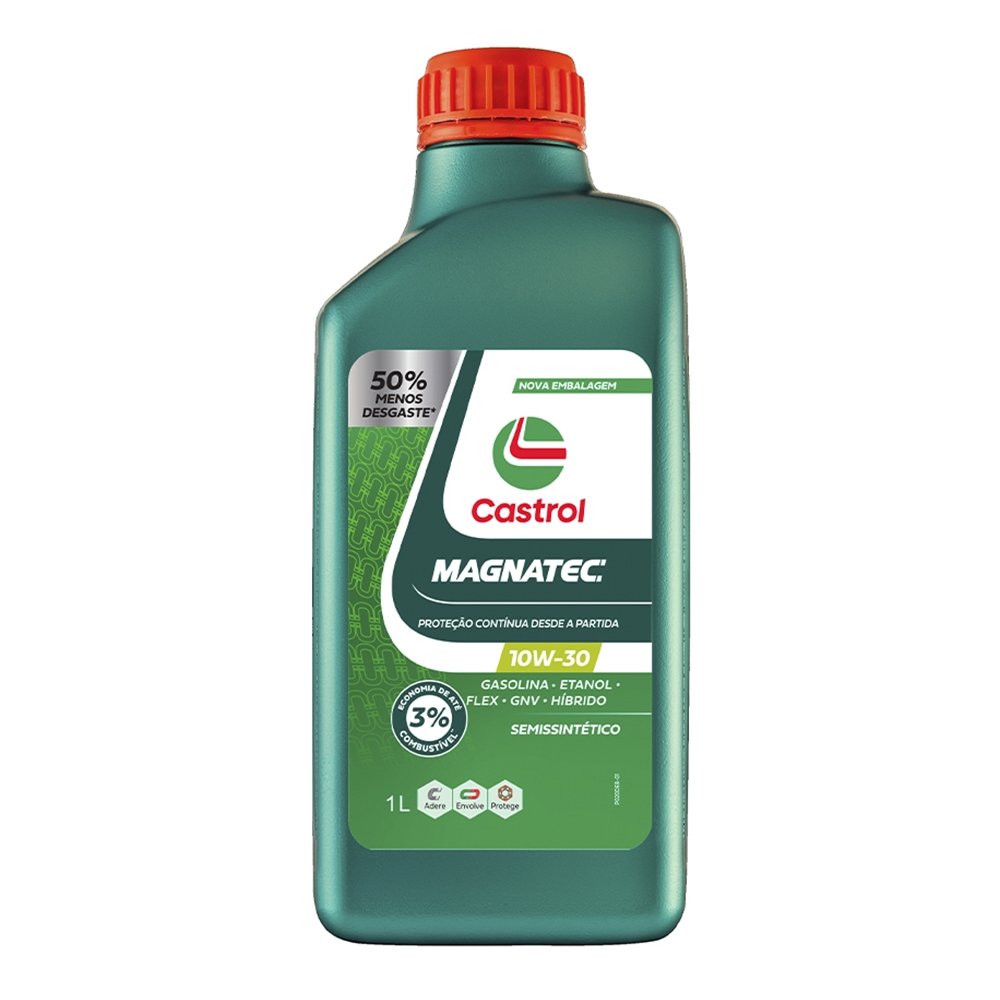 Óleo Lubrificante Castrol Magnatec 10w30 - Api Sp Sintetico Acea A3.B4 1 Litro - Embalagem com 12 Unidades
