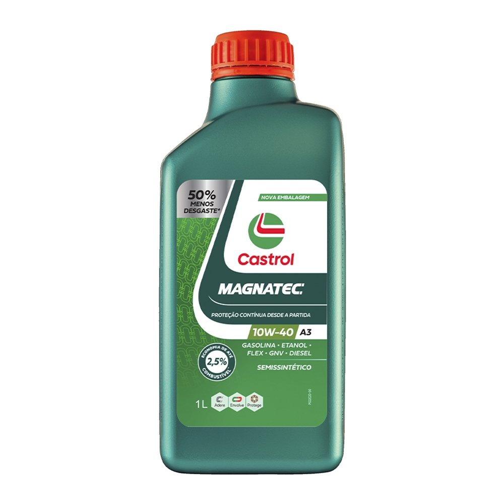 Óleo Lubrificante Castrol Magnatec 10w40 - Api Sp Sintetico Acea A3.B4 1 Litro - Embalagem com 24 Unidades