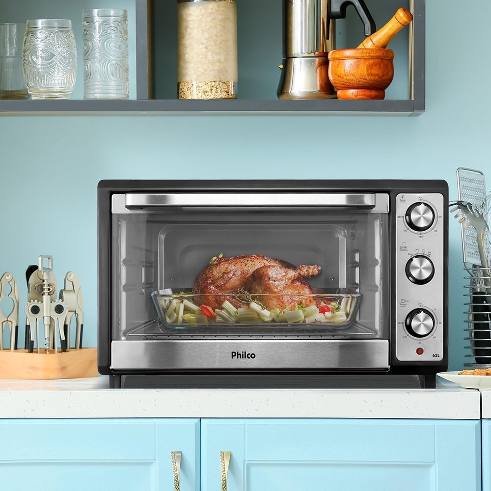 Forno Elétrico Philco PFE65 - 65 Litros, 2000W, Preto, 220V