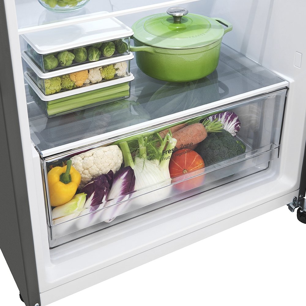 Geladeira/Refrigerador LG 375 Litros GN-B372PFM - Duplex, Inverter, Inox Look, 220V