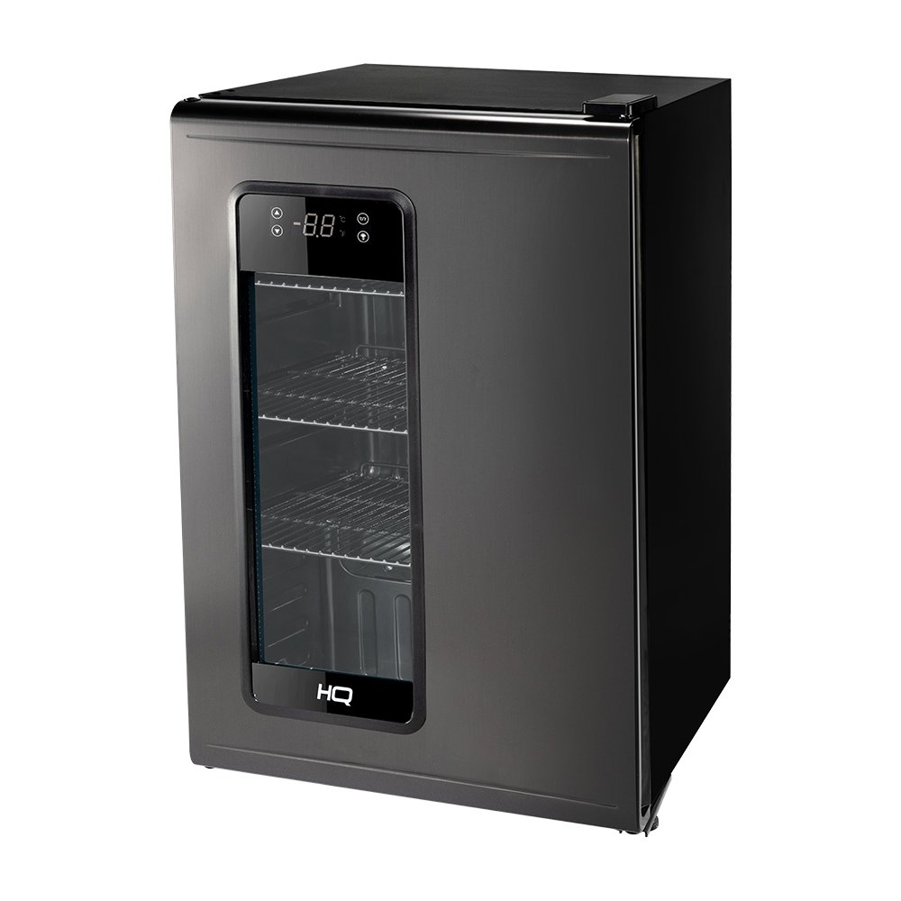 Cervejeira Expositor Vertical HQ 100 Litros Frost Free Inox Titanium HQ-100CEVPVFFI2 220V