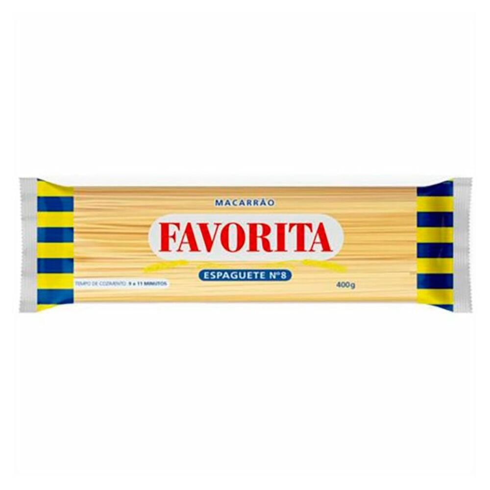 Macarrão Espaguete Comum Favorita 20x400g
