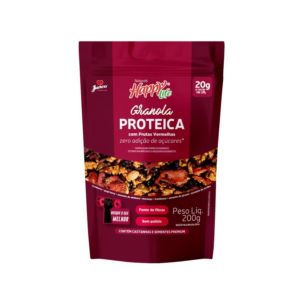 Granola Proteica com Frutas Vermelhas Zero Açucar Junco 200g