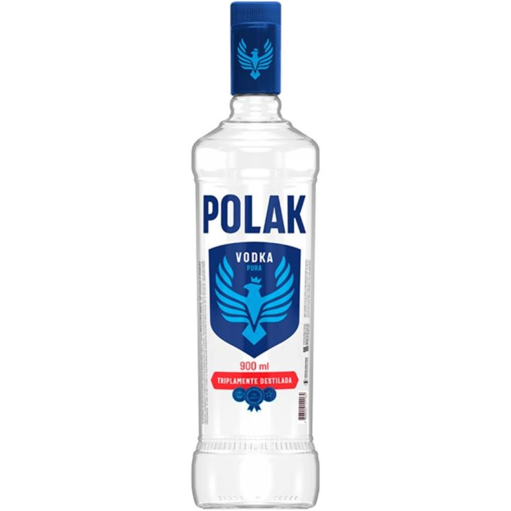 Vodka Polak 900ml - Caixa com 6 Unidades