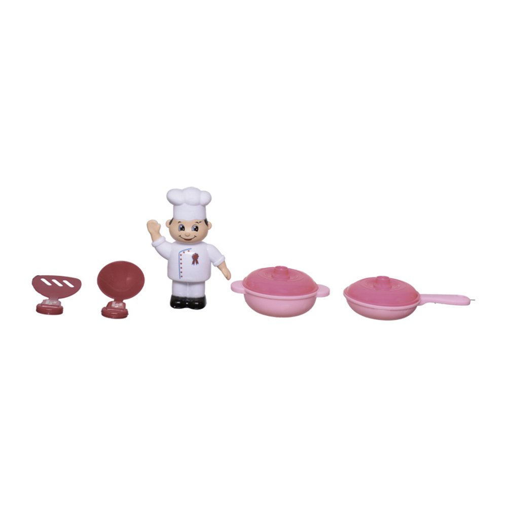 Kit Cozinheiro Little Chef 8Pc - ETITOYS