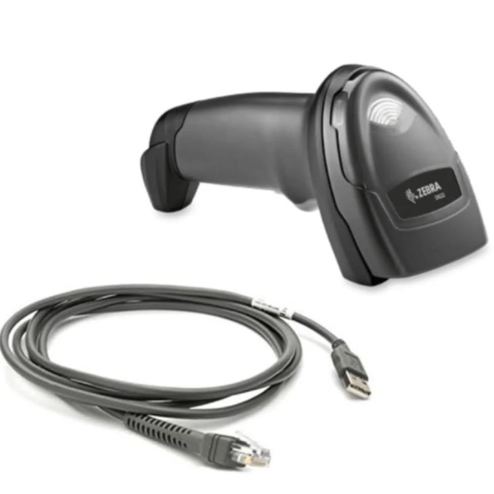 Leitor de Codigo de Barras Zebra USB Preto DS2208