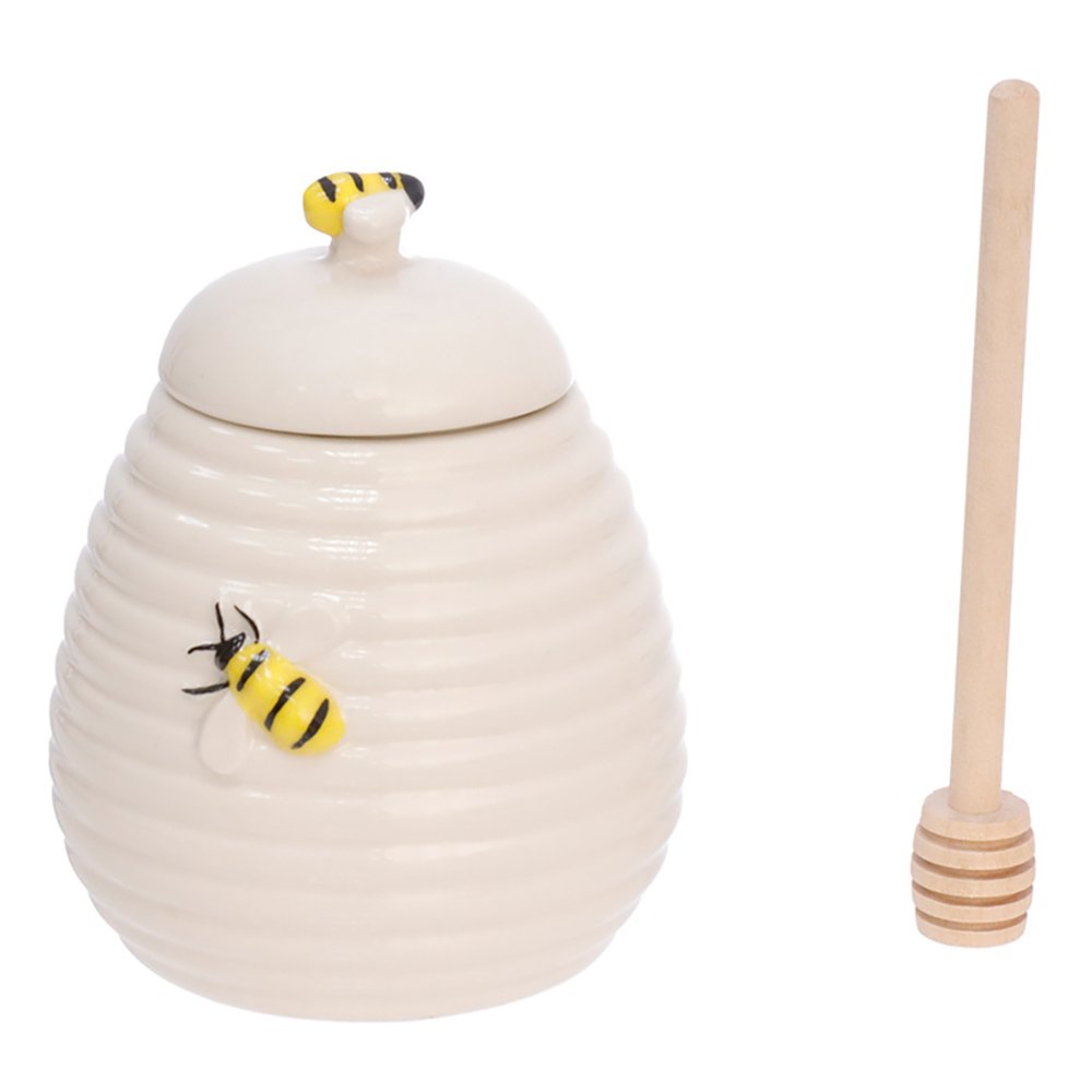 Meleira Colher Porcelana Bee 300Ml - HAUSKRAFT