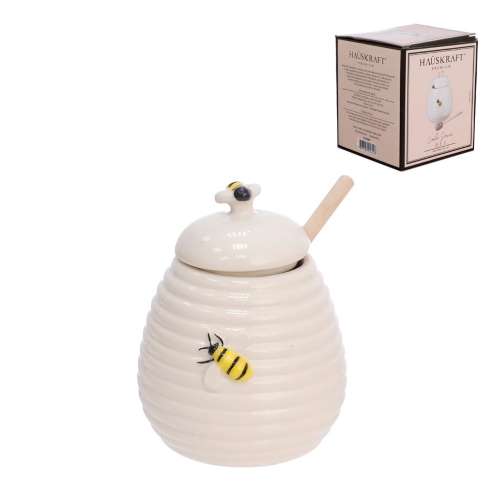 Meleira Colher Porcelana Bee 300Ml - HAUSKRAFT