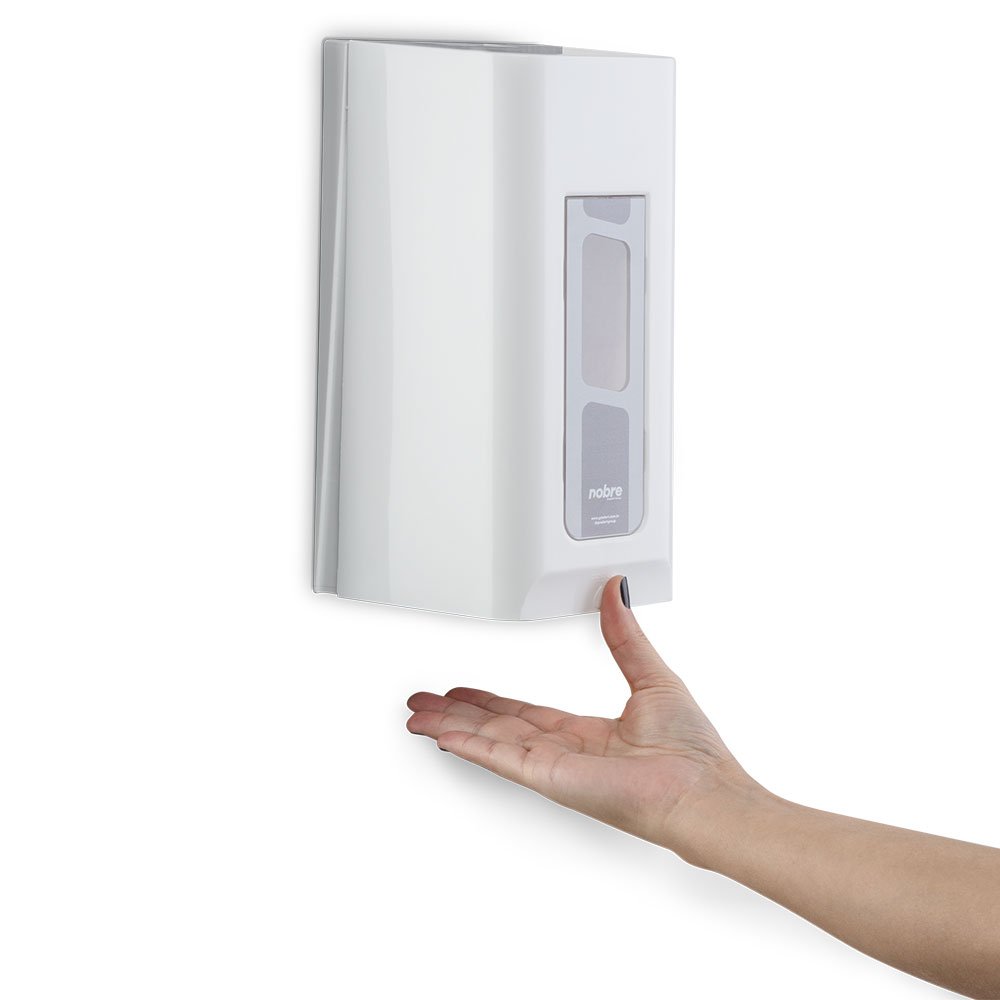 Dispenser Para Sabonete Liquido Alcool Gel 800 ML Sem Reservatorio Branco STREET Nobre
