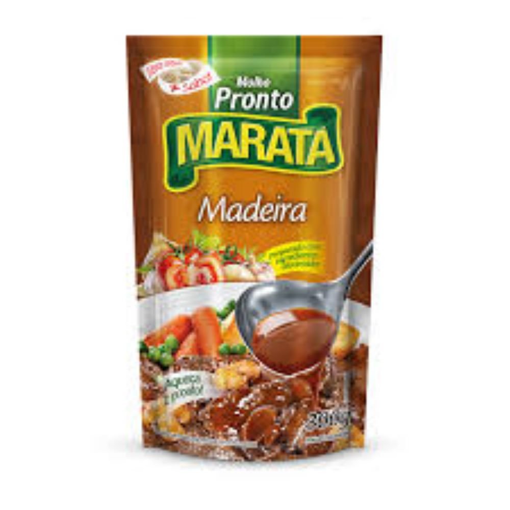 Molho Madeira Pronto Marata Sache 300g - Caixa com 24 Unidades