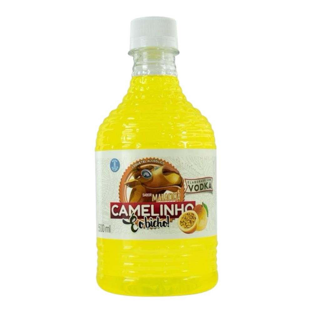 Cachaça Camelinho Maracuja 500ml - Caixa com 12 Unidades