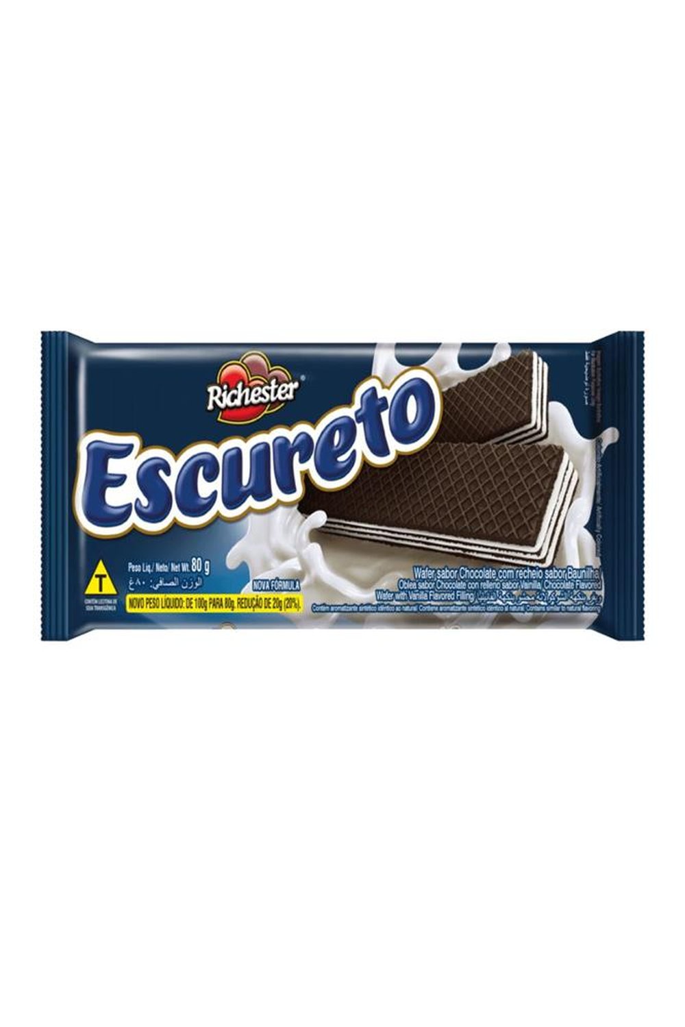 Wafer Amori Sabor Escureto 30x80g