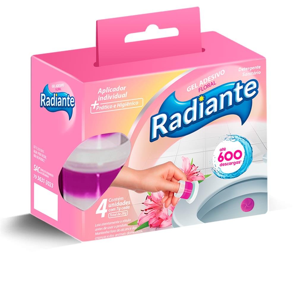 Caixa Gel Adesivo Radiante - Floral 28g
