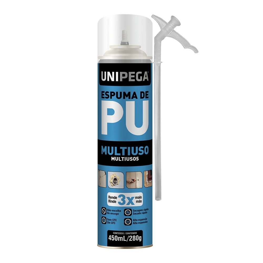 ESPUMA EXPANSIVA PU UNIPEGA MULTIUSO 450ML/280G