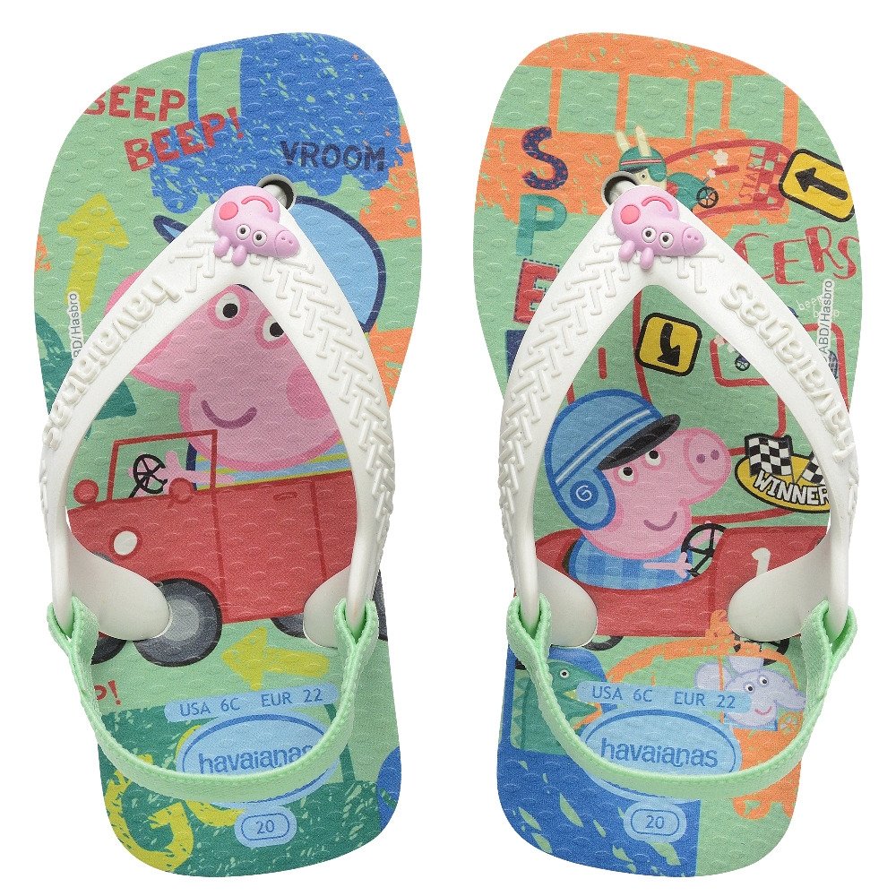 Havaianas Baby Peppa Pig Branco 17/8