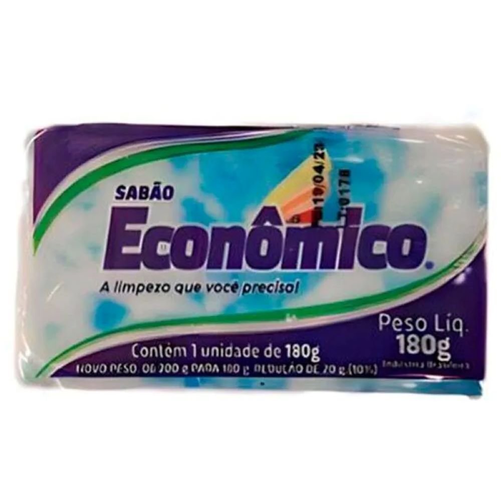 Sabao Economico 180g - Caixa com 50 Unidades
