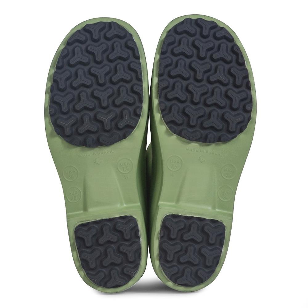 Bota de EVA Ocupacional C/ Solado Três Pontas - CA 51.814 - FEB-II-Y - Verde Tamanho 46 - Sticky Shoes