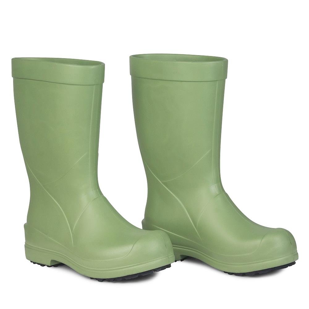Bota de EVA Ocupacional C/ Solado Três Pontas - CA 51.814 - FEB-II-Y - Verde Tamanho 46 - Sticky Shoes
