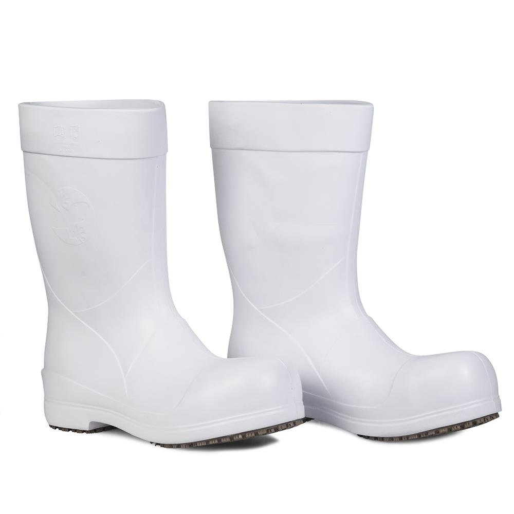 Bota de EVA de Segurança C/ Biqueira de 200J e Solado Antiderrapante - CA 51.376 - FEB-SBS - Branca Tamanho 37 - Sticky Shoes