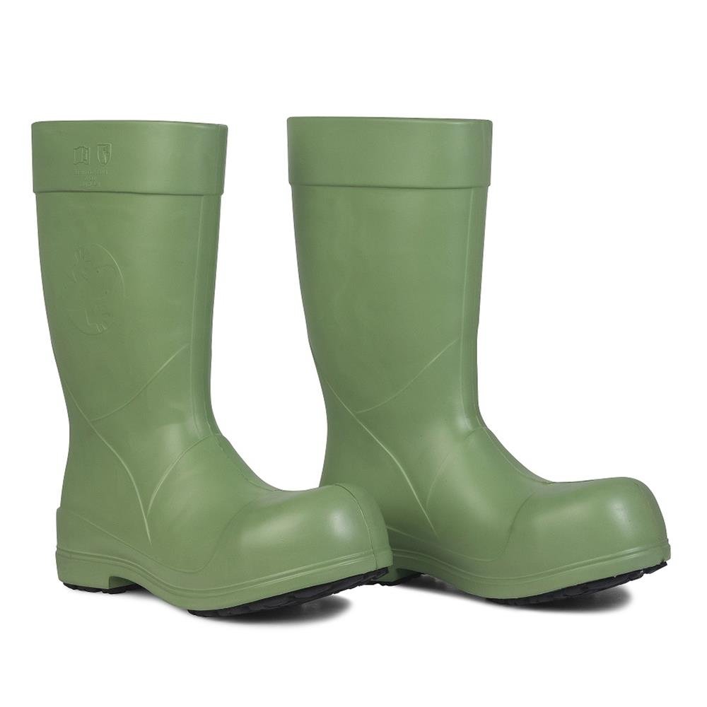 Bota de EVA de Segurança C/ Biqueira de 200J e Solado Três Pontas - CA 51.812 - FEB-SB - Verde Tamanho 38 - Sticky Shoes