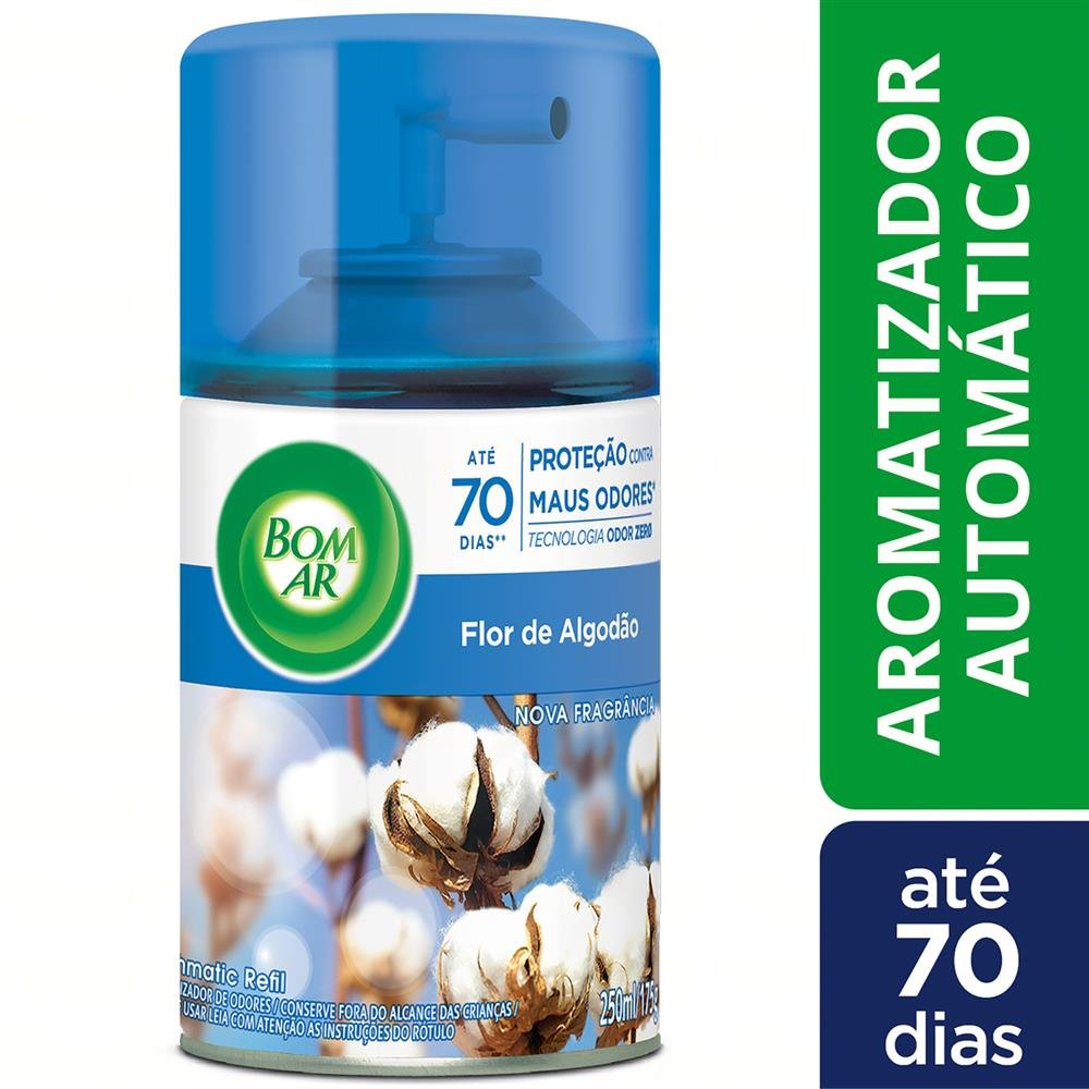 Bom Ar Air Wick Pure Flor De Algodao Refil 250ML-Caixa/6