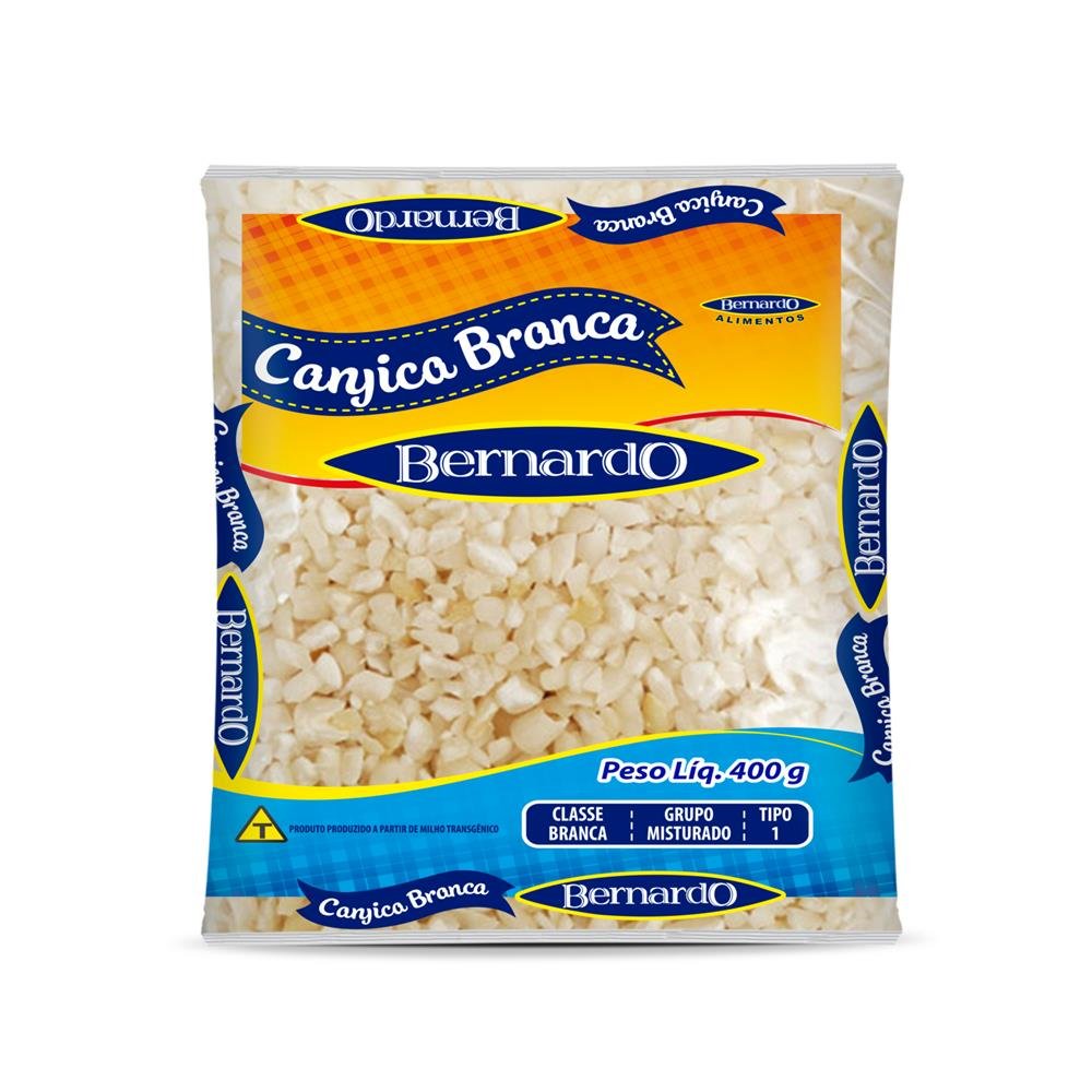 Milho de Canjica Branca - Fardo com 20x400g