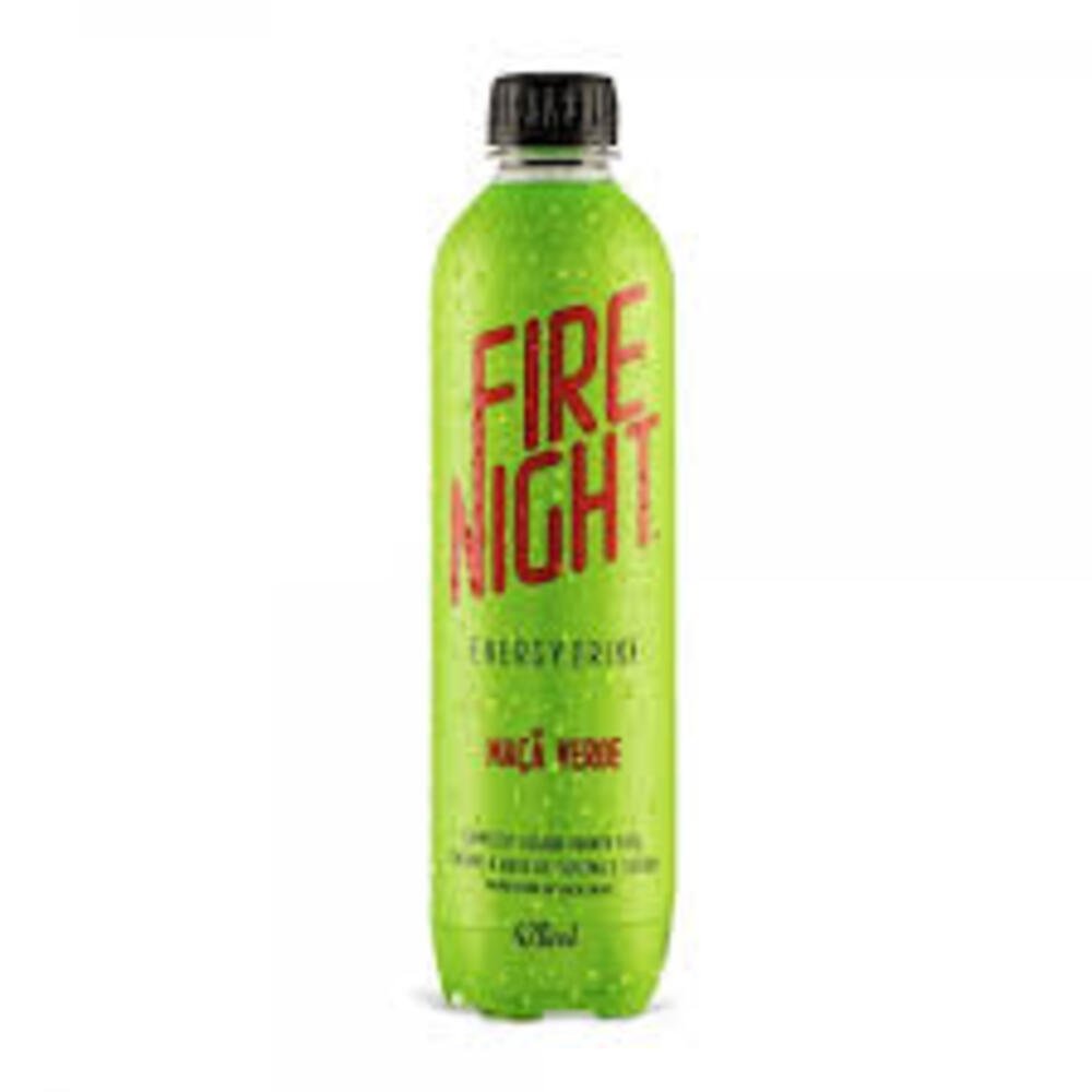 Energetico Fire Nigth Maça Verde Maori 473ml Fardo Com 12 Unidades