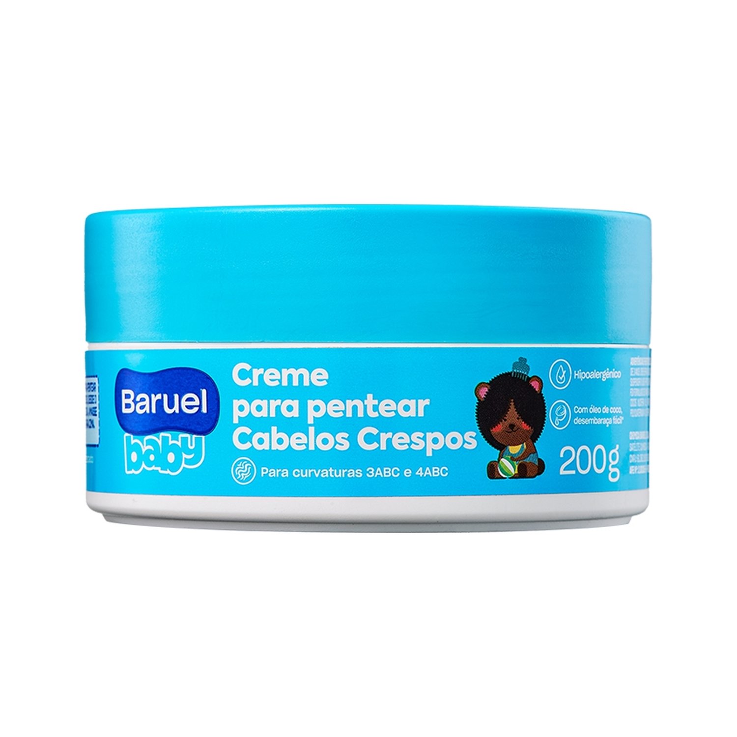 Creme Para Pentear Baruel Baby Cabelos Crespos 200g