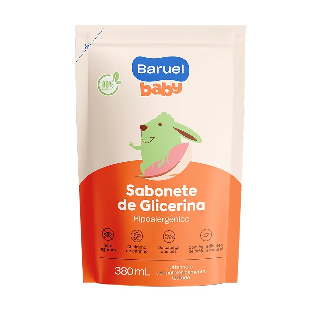 Sabonete Líquido Baruel Baby Glicerina Refil 380ml