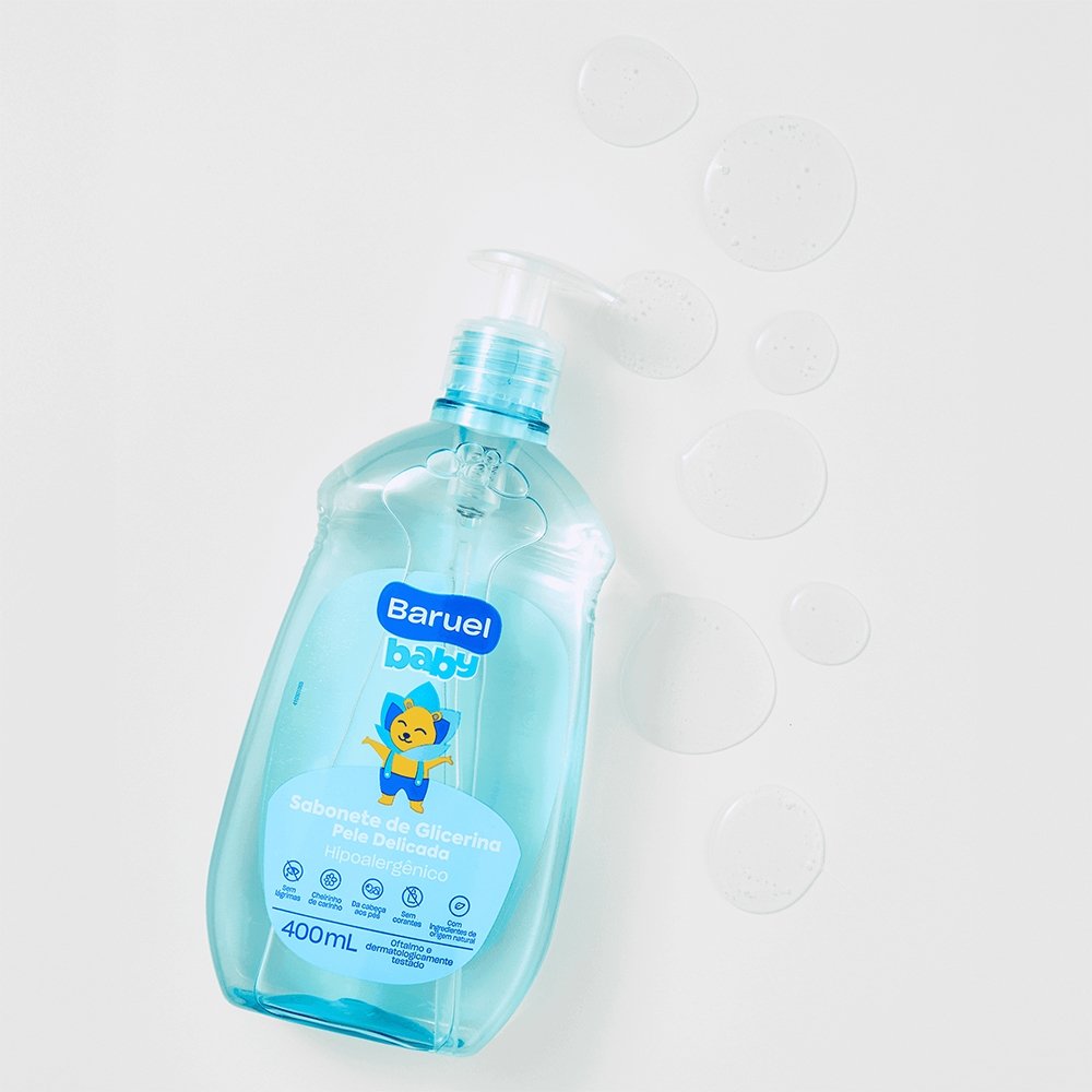 Sabonete Liquido Baruel Baby Pele Delicada 400ml