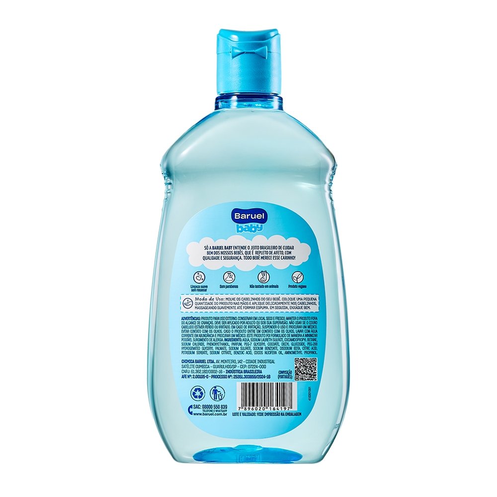Shampoo Baruel Baby Cabelos Crespos 400ml