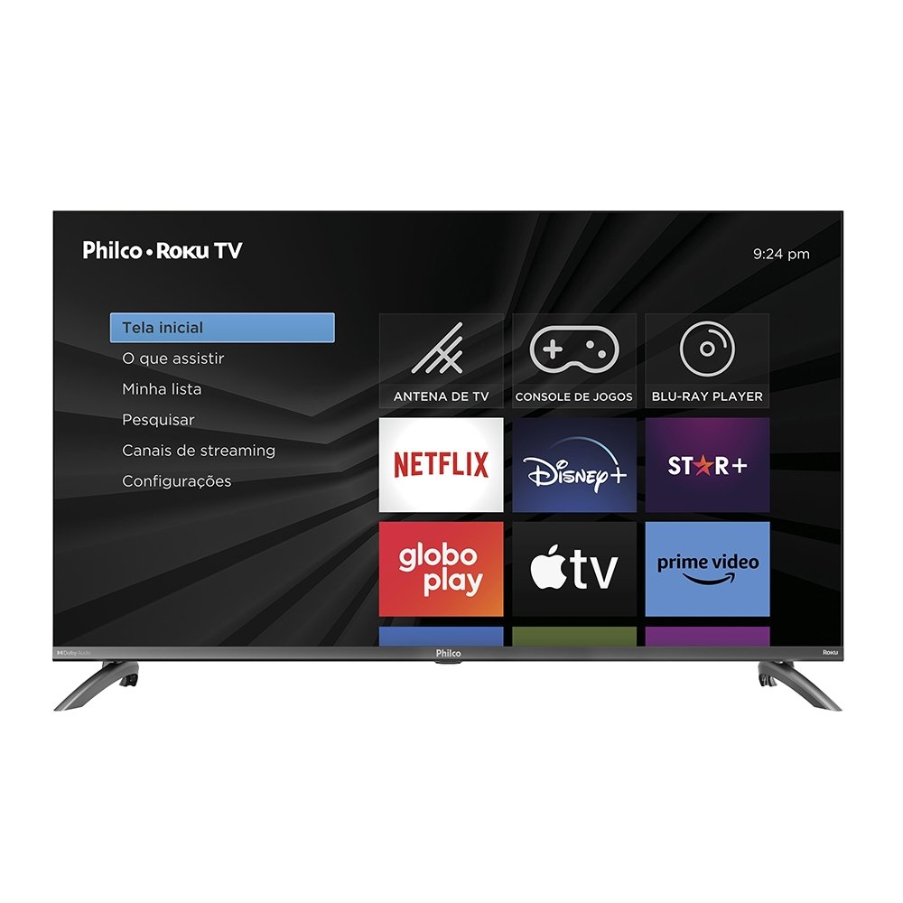 Smart TV LED Philco 40" PTV40M9GR2CGB Roku - Full HD, HDR, Dolby Audio, HDMI, USB, 60Hz