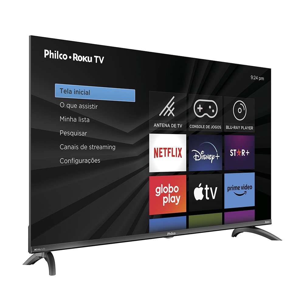 Smart TV LED Philco 40" PTV40M9GR2CGB Roku - Full HD, HDR, Dolby Audio, HDMI, USB, 60Hz