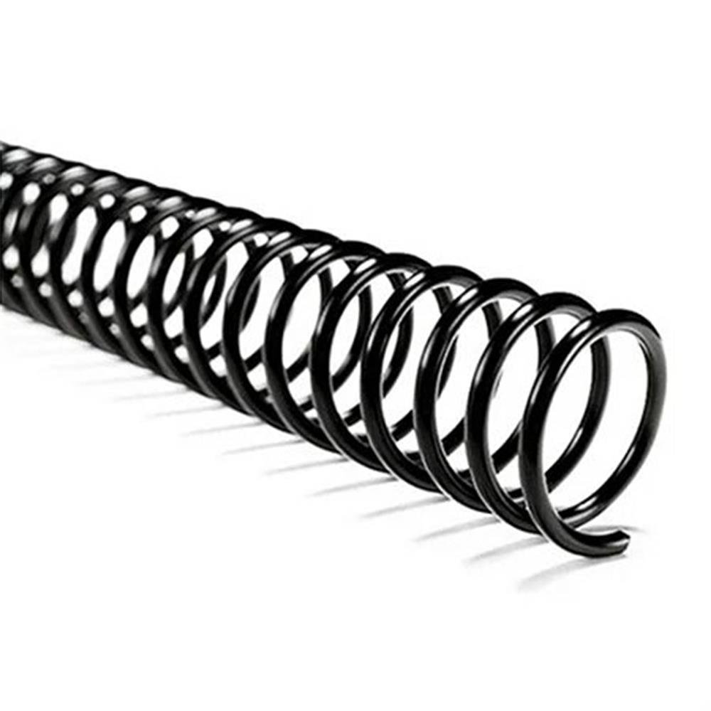 Espiral Encardenacao Preto 033Mm 250 Folhas Maxi Plasticos Com 25 Unidades