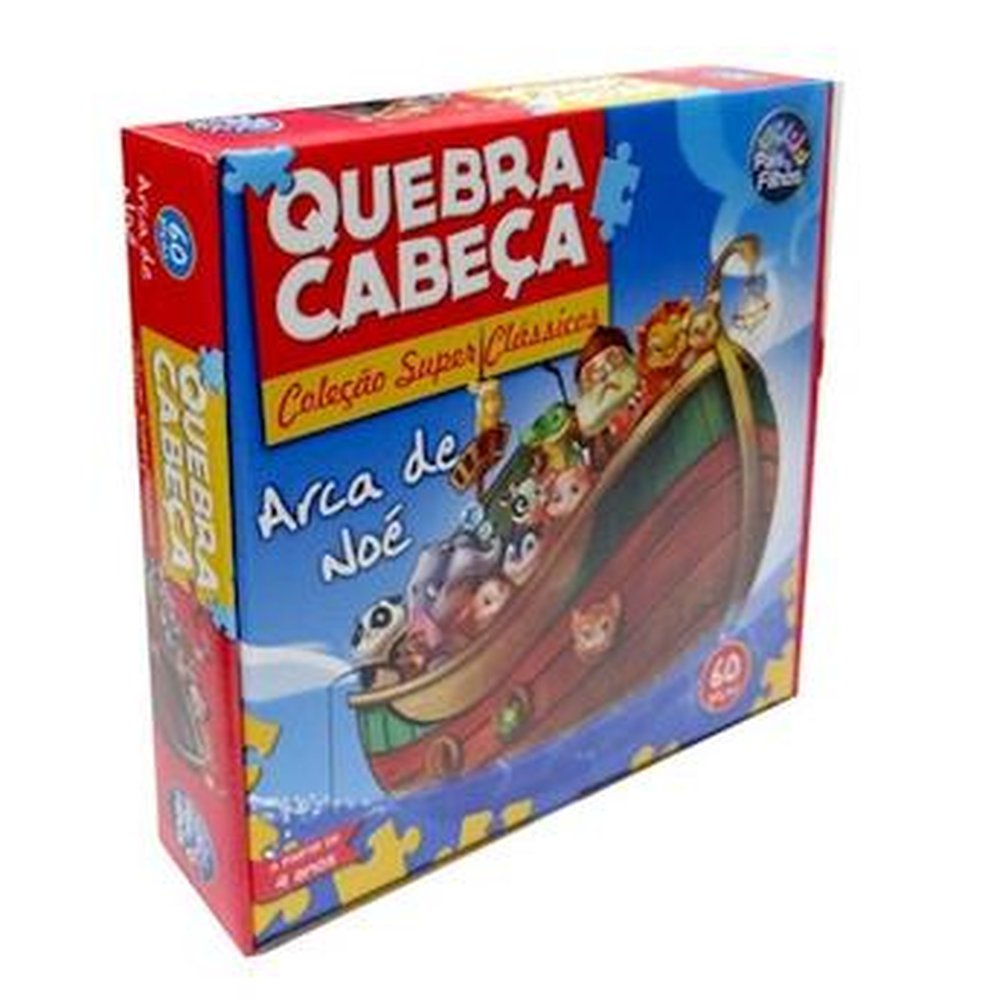 Quebra Cabeca Pais Filhos Arca De Noe 60Pcs-2857